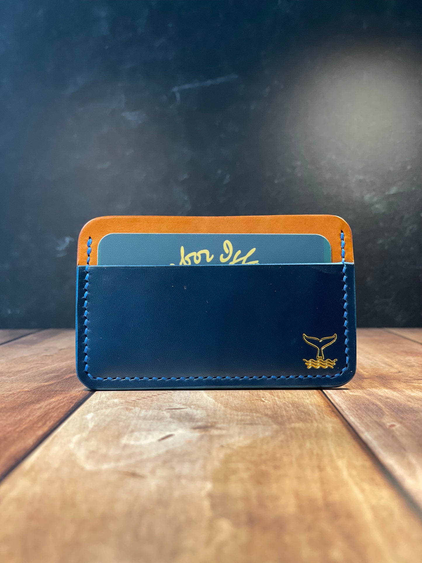 Cardholder - Blue & Olmo