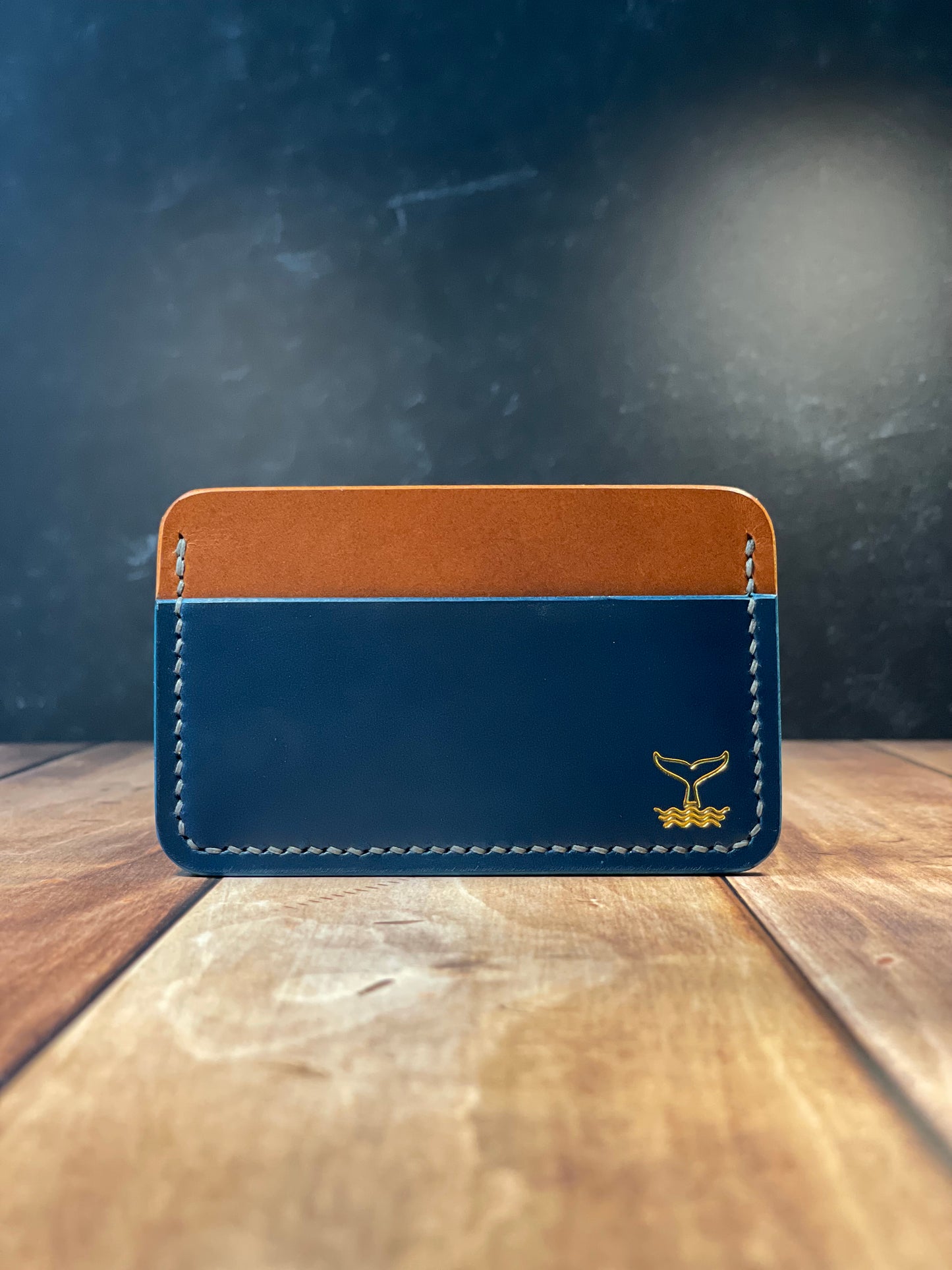 Cardholder - Blue & Chestnut