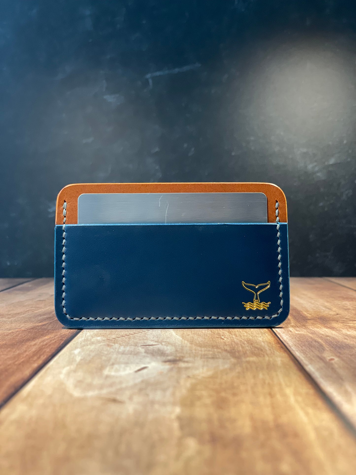 Cardholder - Blue & Chestnut