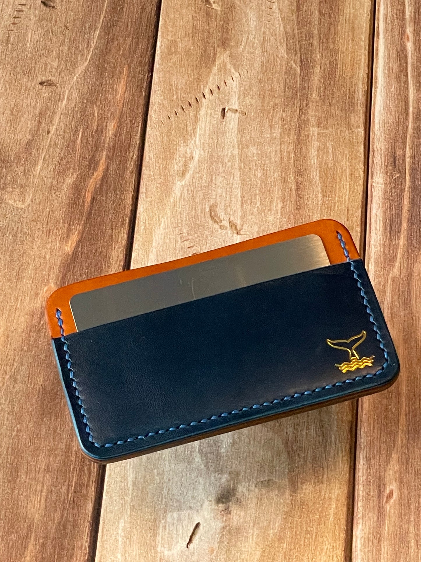 Cardholder - Blue & Chestnut
