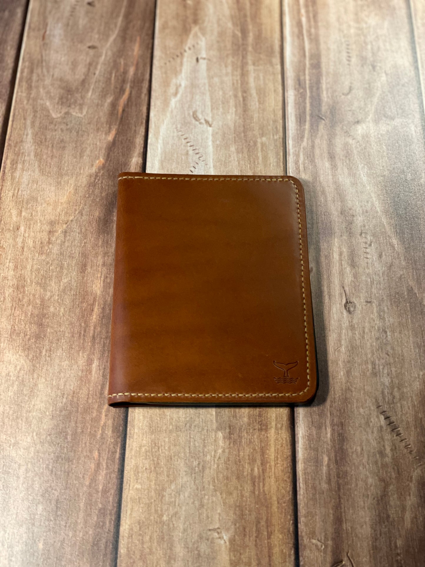 Passport Cover - Chestnut & Terquoise